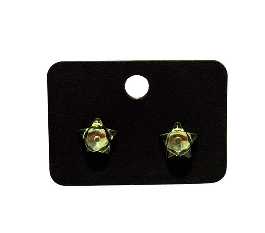 Green star earring
