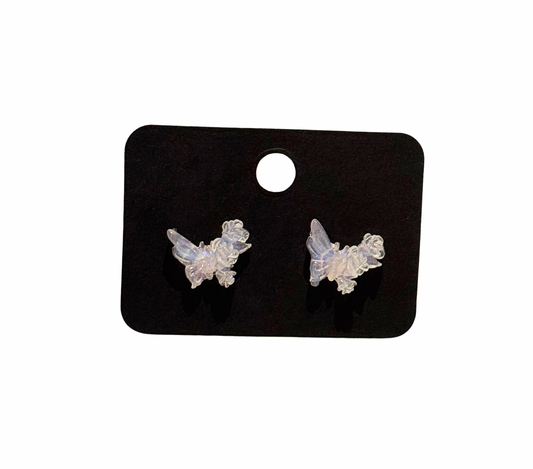 Butterfly flower earring