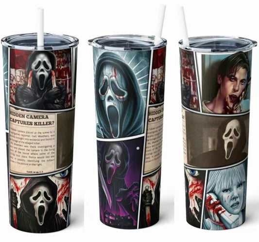 Scream movie tumbler